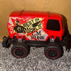 WWE Wrestling CM Punk Van Bus Truck RC Remote Control Toy Collectible No Remote.